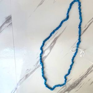 Turquoise gem necklace, original price $40, 35 inches